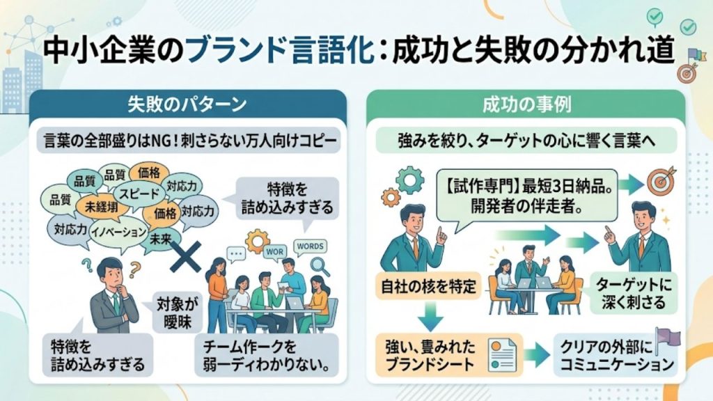 ブランディング 言語化 失敗