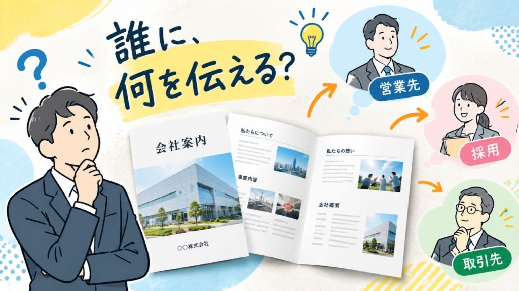 会社案内 作り方 最も大切なこと