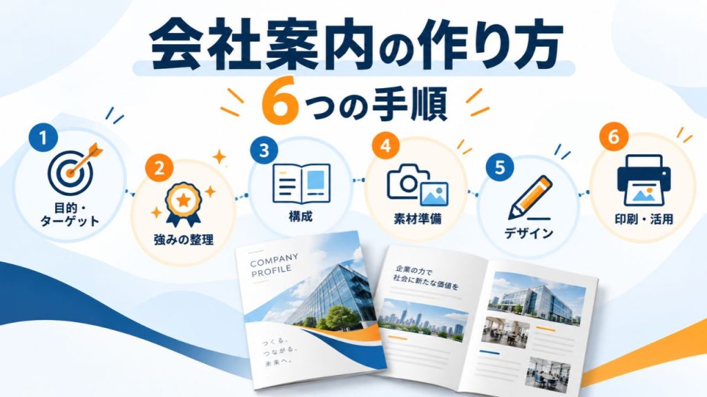 会社案内 作り方 手順