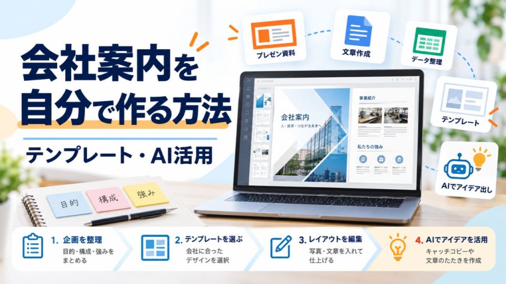 会社案内 作り方 テンプレート