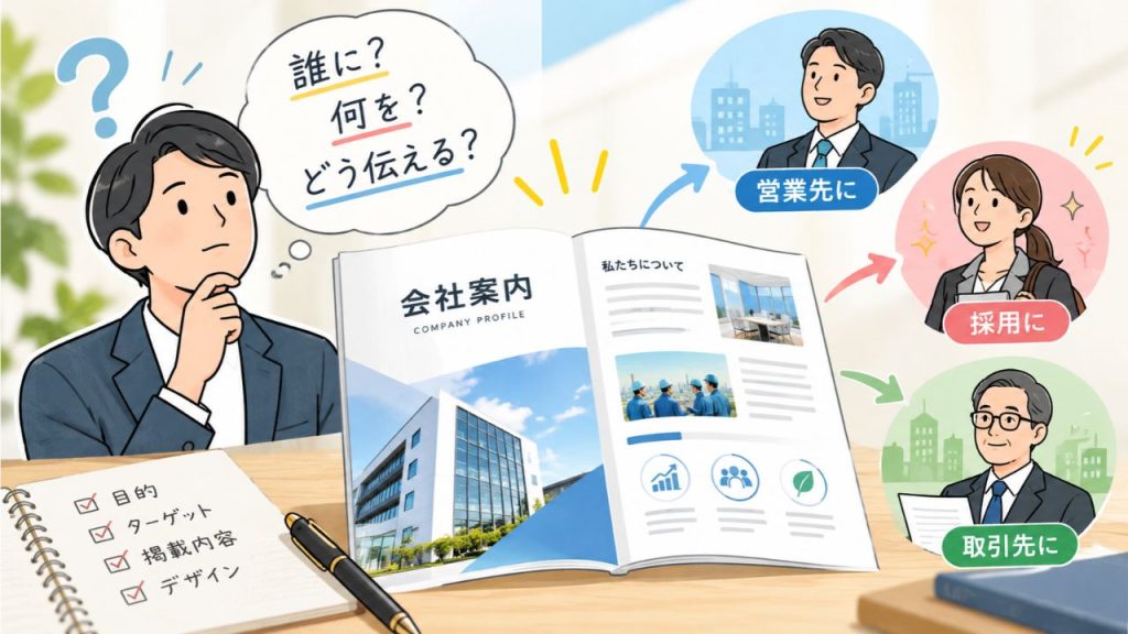 会社案内 作り方 作る前